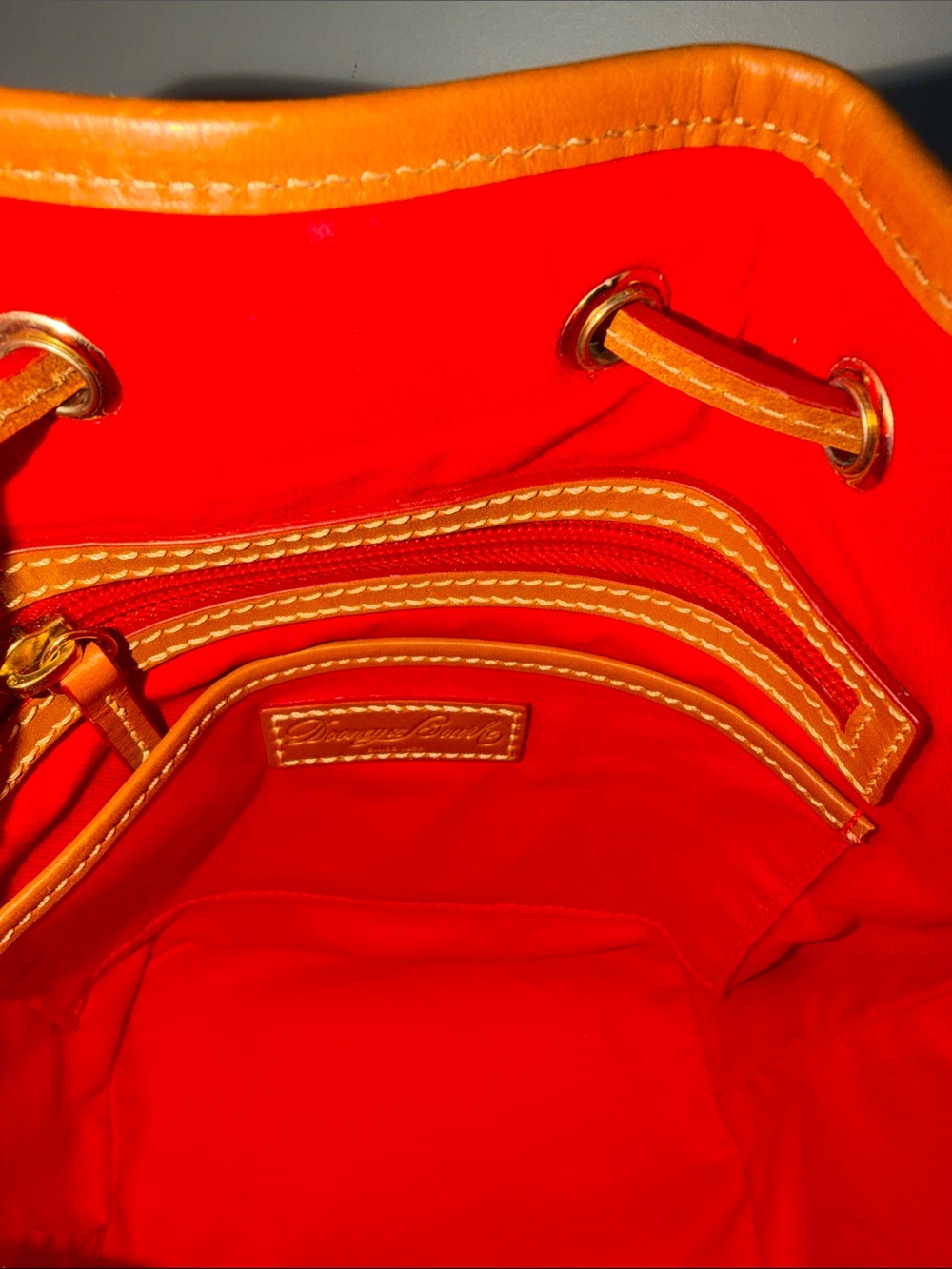 ‼️Dooney & Bourke Blue Striped Bucket Bag Crossbody Bag - Picture 10 of 12